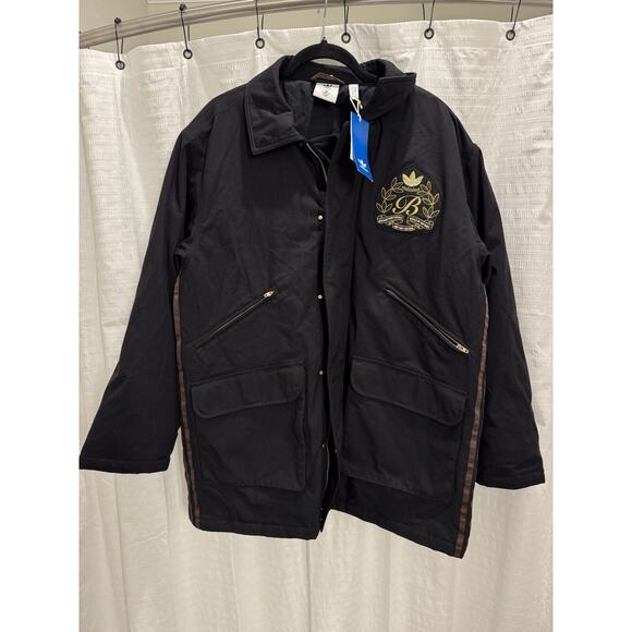 Adidas x Blondey Chore Coat Jacket NWT Medium Rare Sample Black Brown - Picture 1 of 10